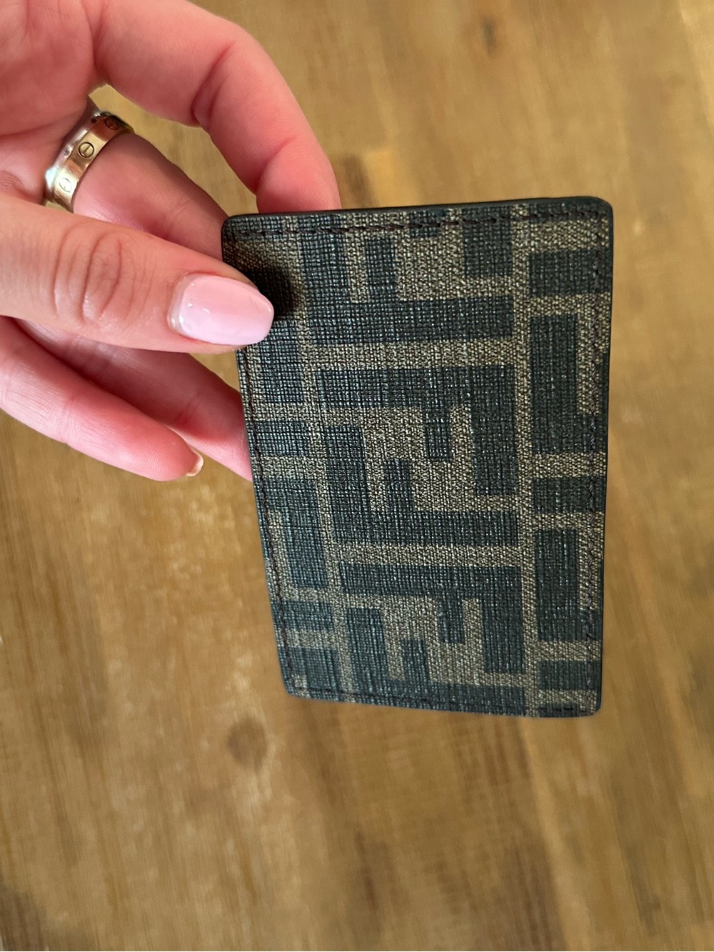 NWT Fendi Baguette Card Holder - Brown & Black - Picture 6 of 9